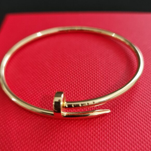 18k gold bangle - Nail cuff bangle - Pics part 1 - Picture 1 of 16